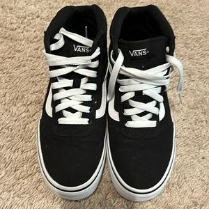 Black hi top Vans